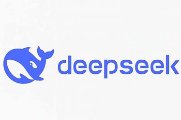 DeepSeek Logo: It is a whale with the words DeepSeek next to it.